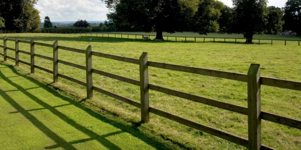 post and rail fencing